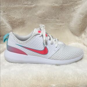 Nike Youth Athletic Golf Shoes - Orange/Teal